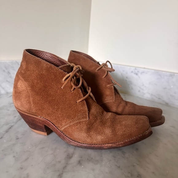 Cobra Rock South Highlands boots in “roughout lager” suede leather, size 7.5. - Picture 2 of 4